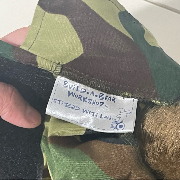 Build a Bear vintage brown bear with camo army military bear 13" - Picture 6 of 13